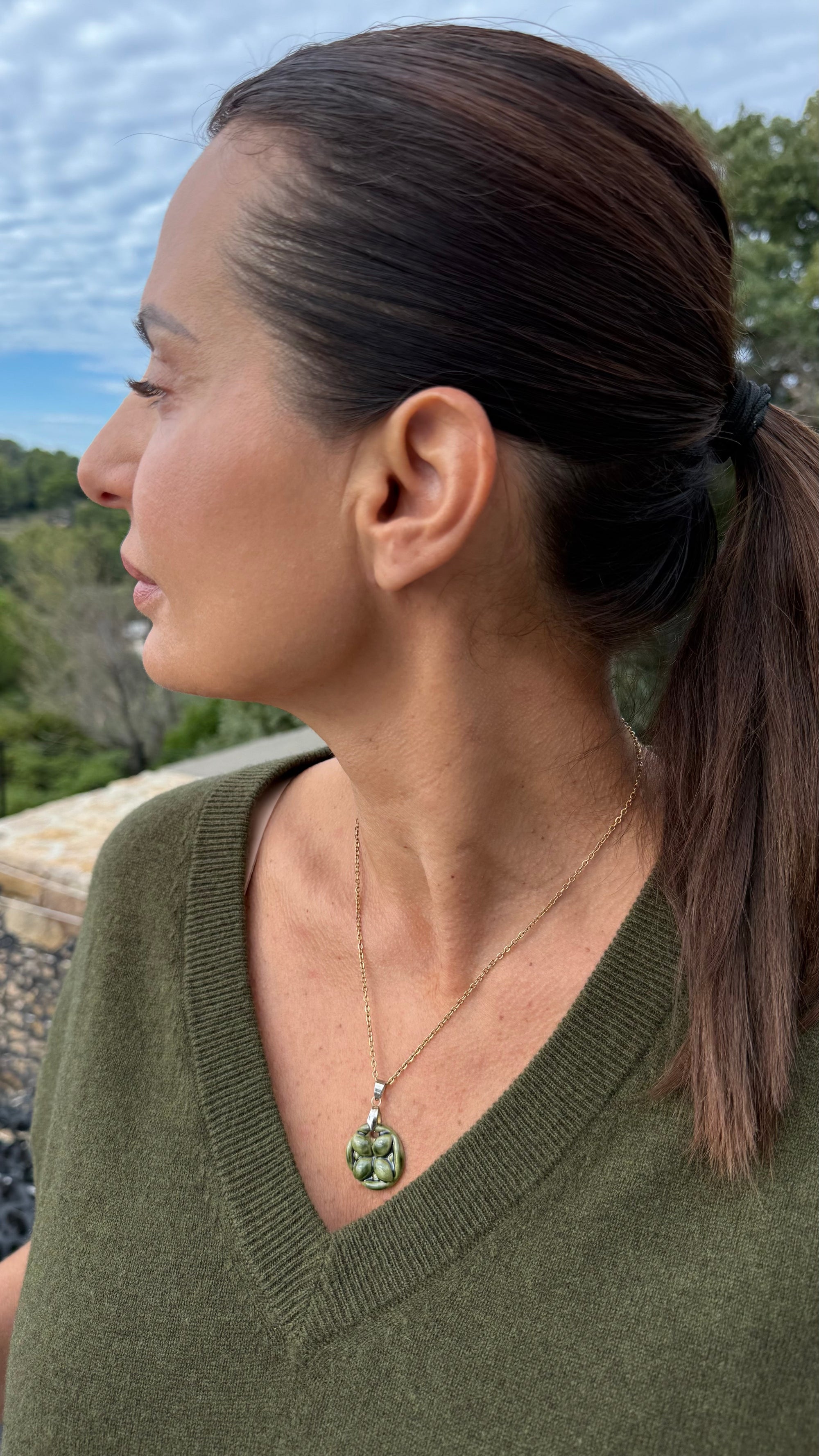 Collier Delia vert