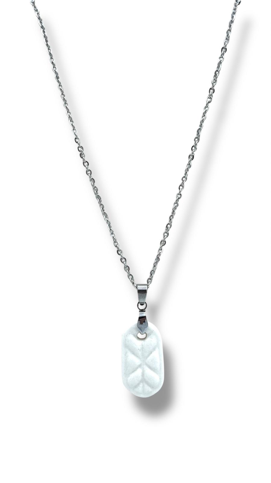 Collier empreinte chaîne argent