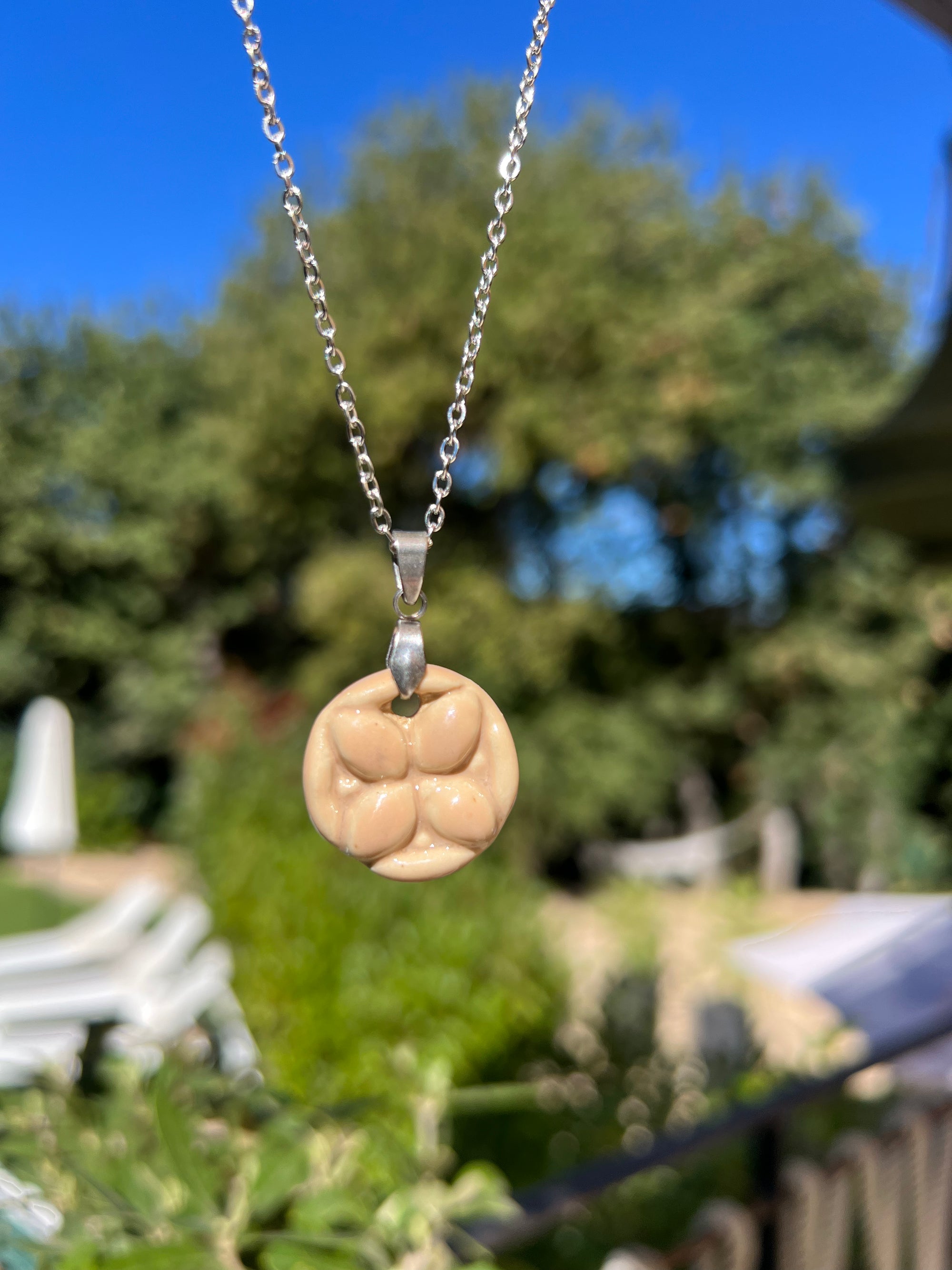 Collier Delia beige