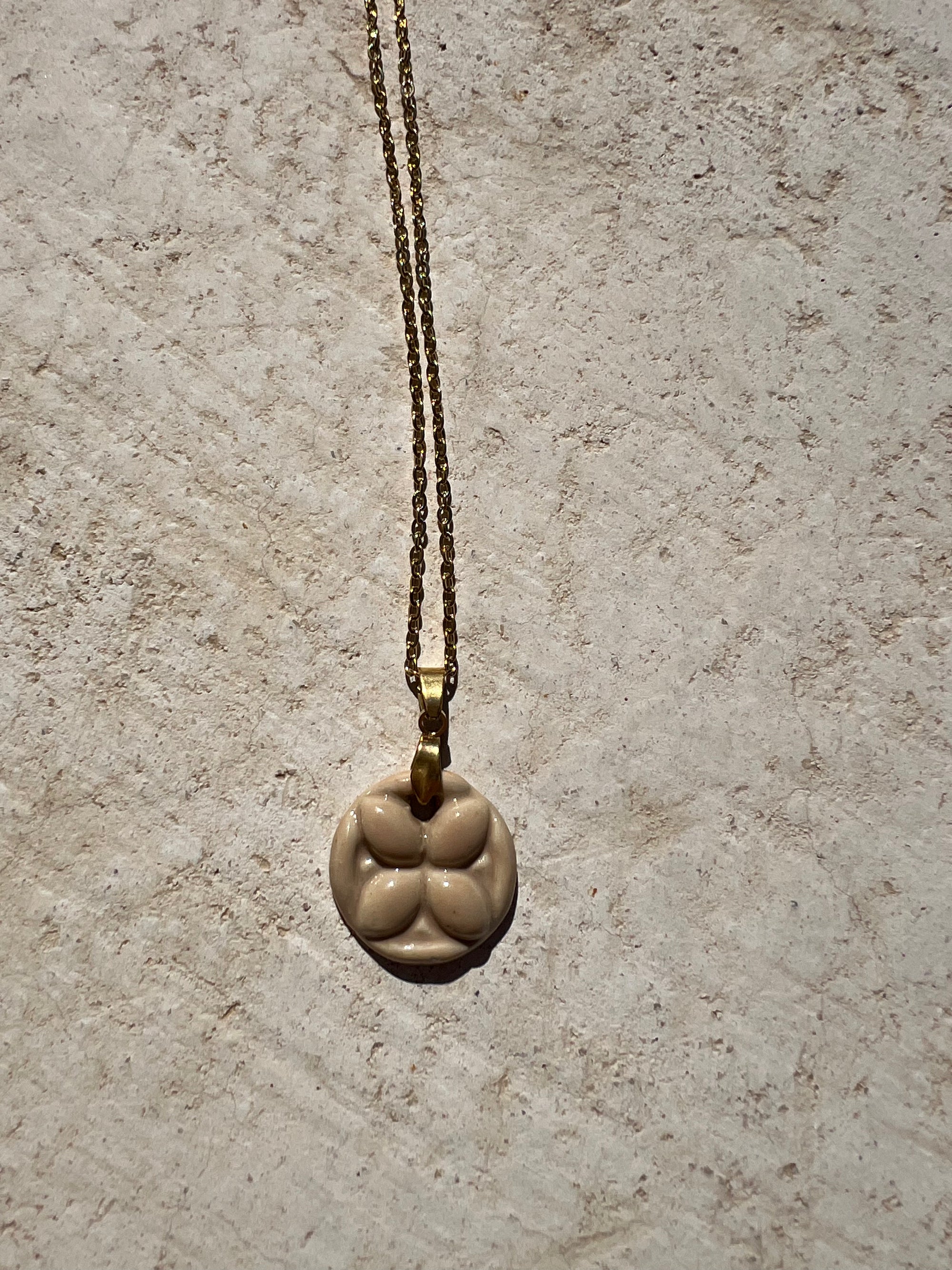 Collier Delia beige
