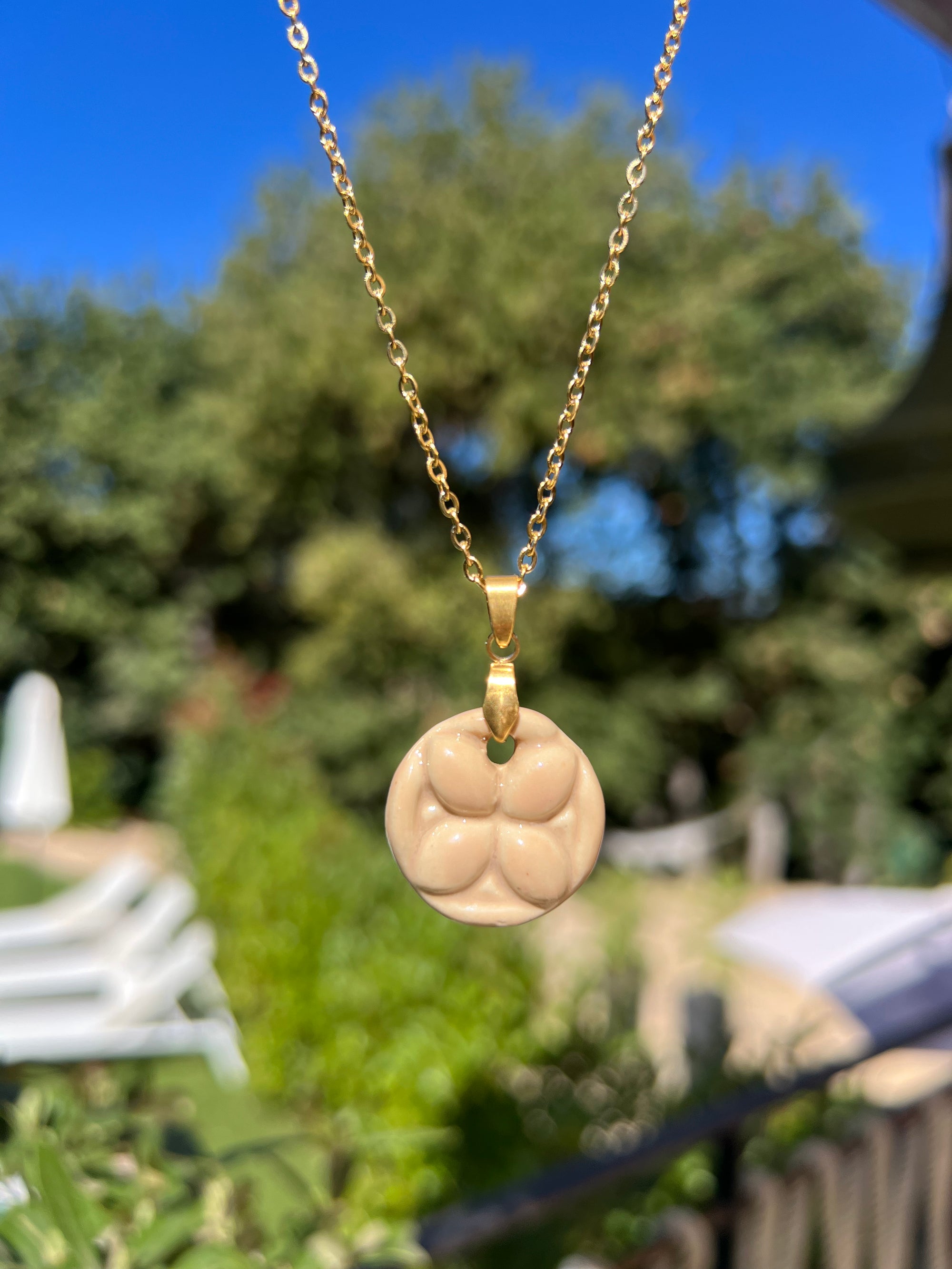 Collier Delia beige