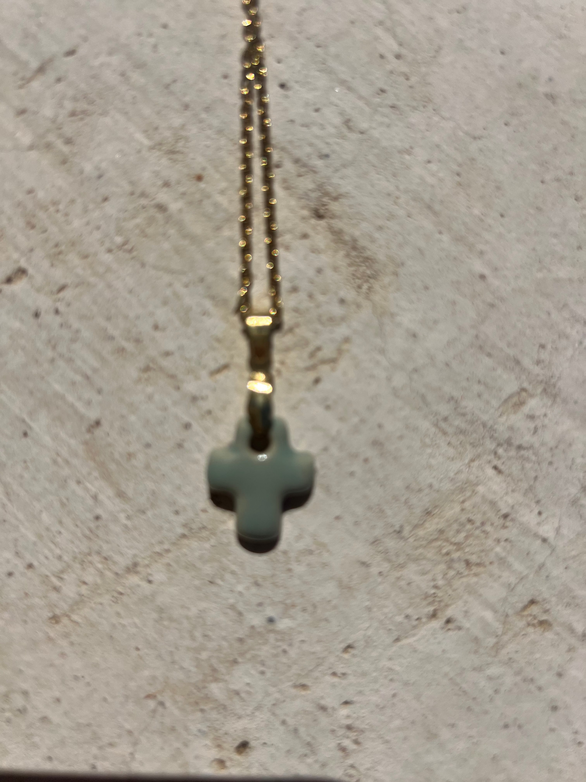 Ras de cou croix blue