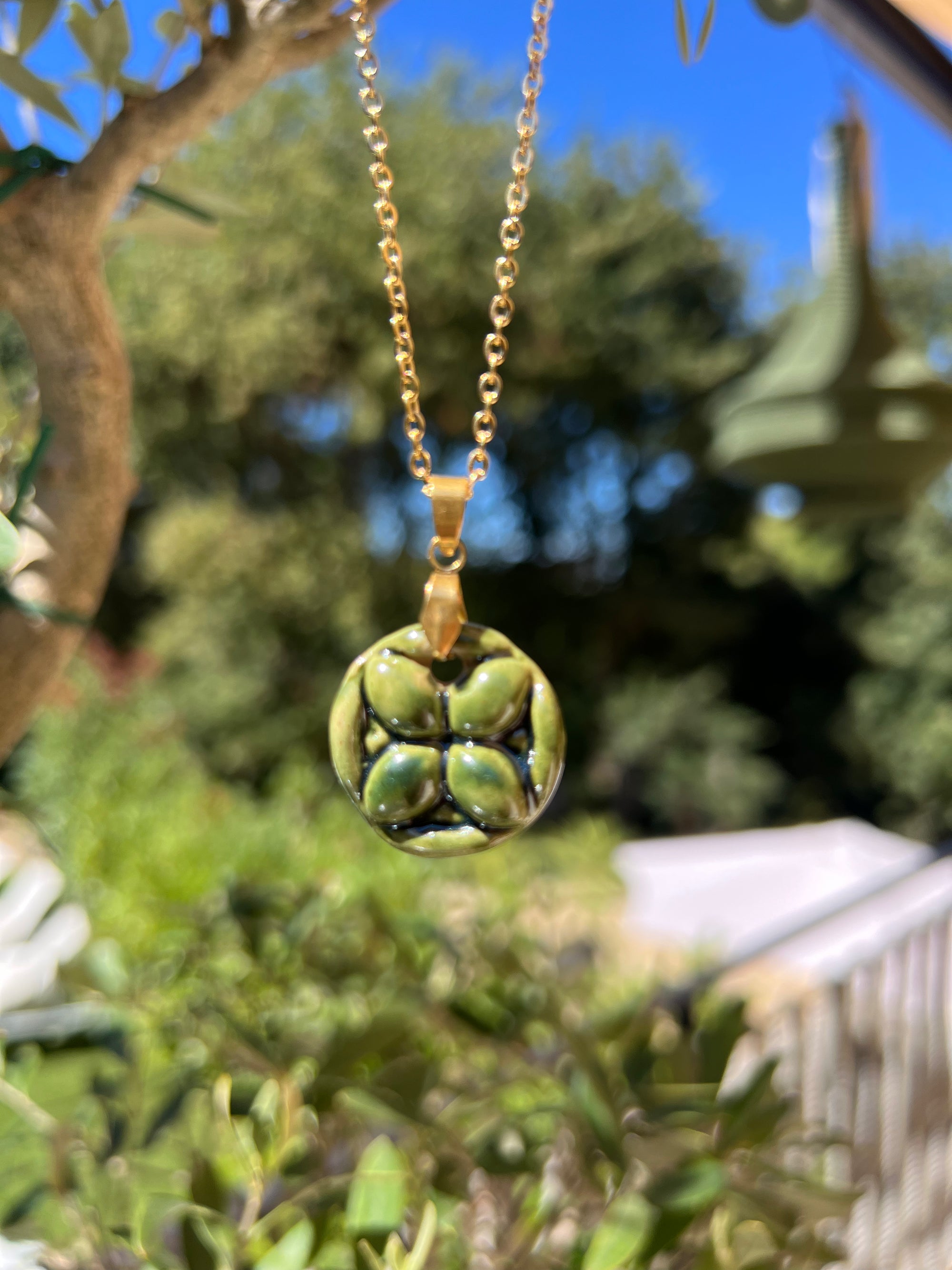 Collier Delia vert