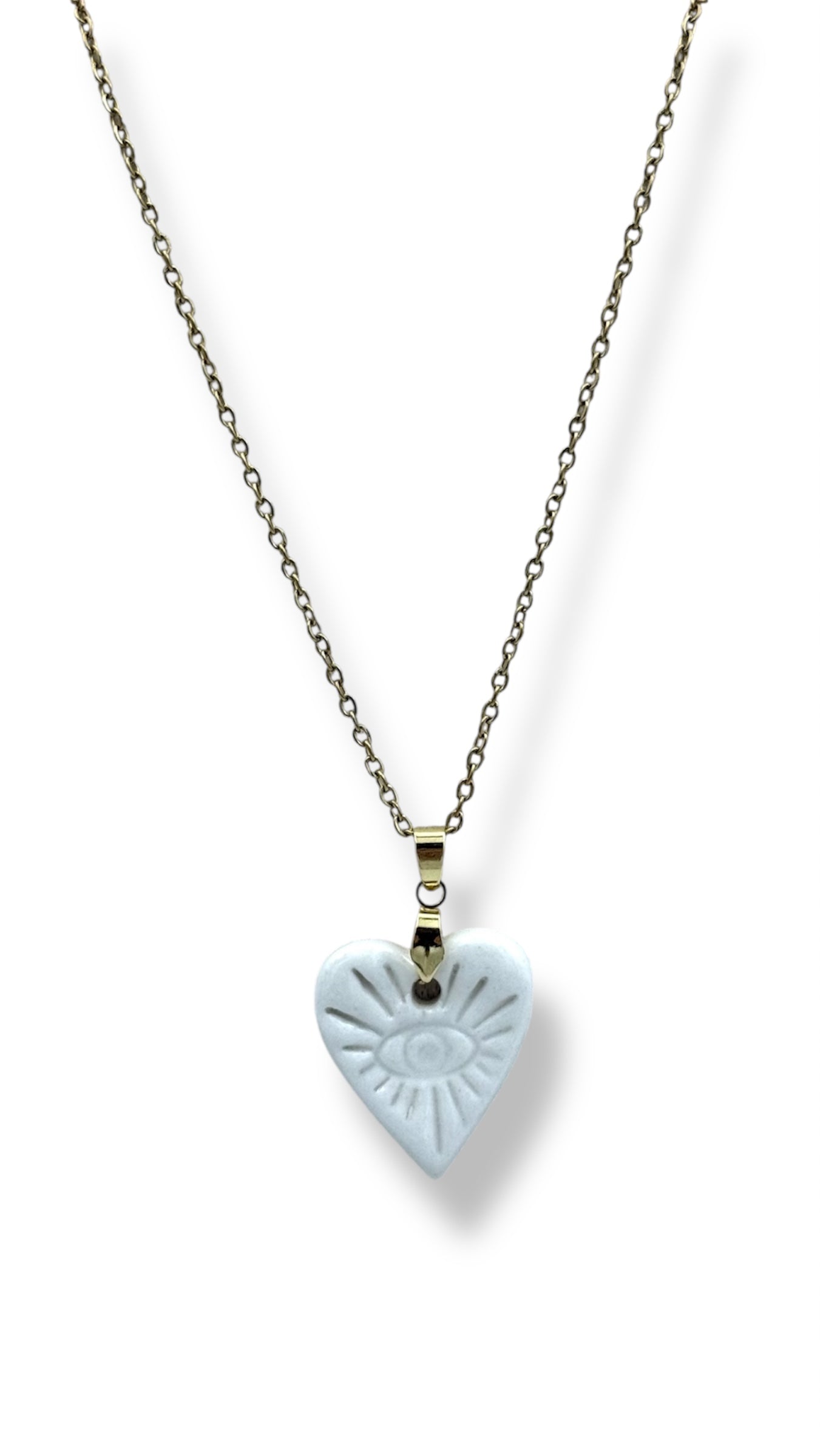 Collier cœur chaîne doré